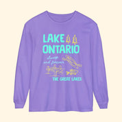 Lake Ontario Always and Forever Doodle Long Sleeve Shirt