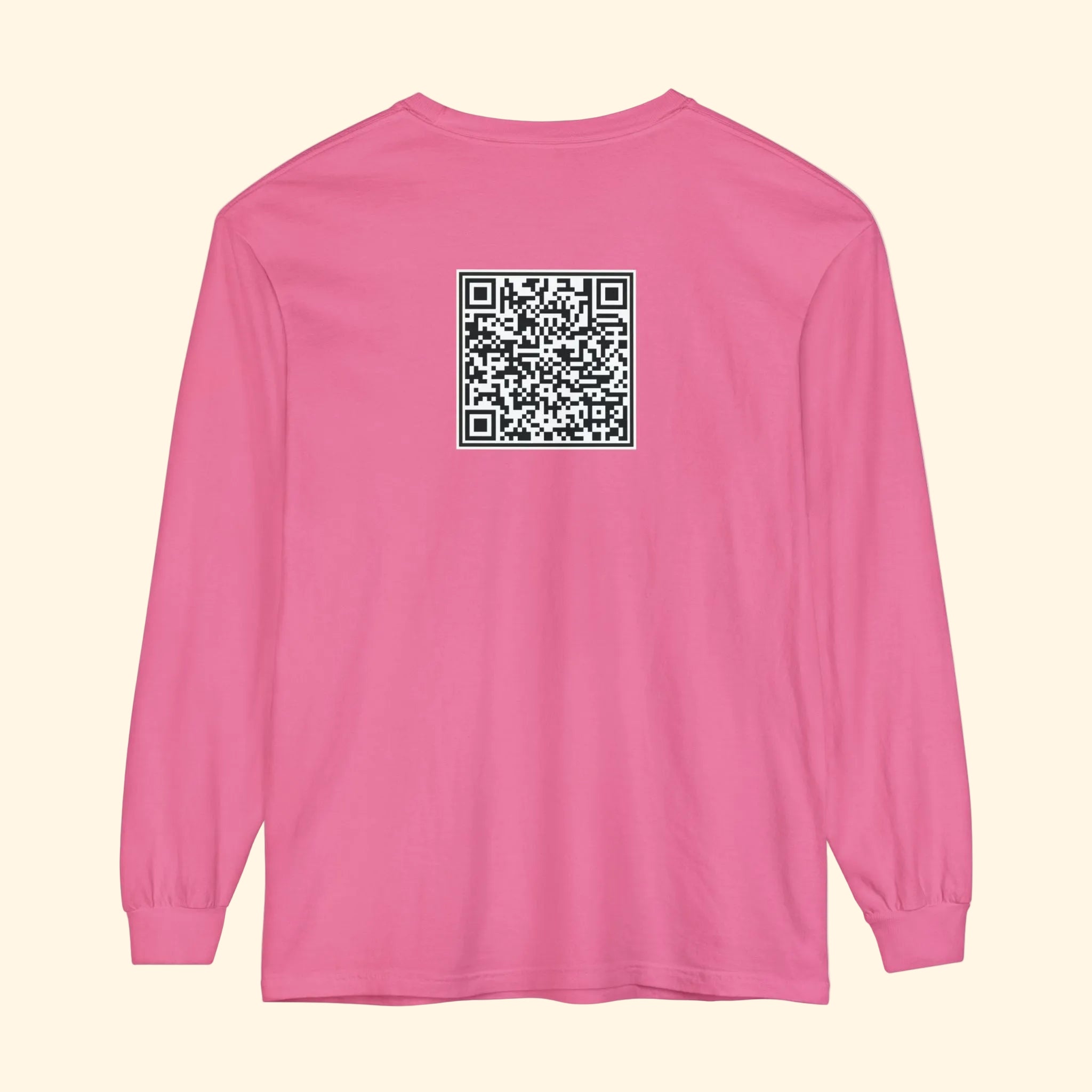 F*ck Trump QR Code Long Sleeve T-Shirt