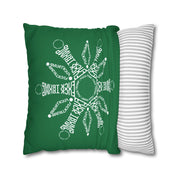 F*ck Trump Winter Snowflake Accent Pillow Cover