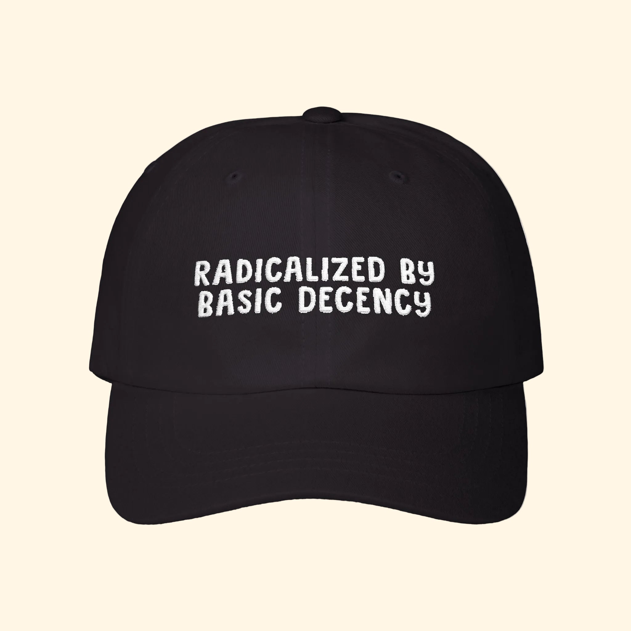Radicalized by Basic Decency Baseball Hat