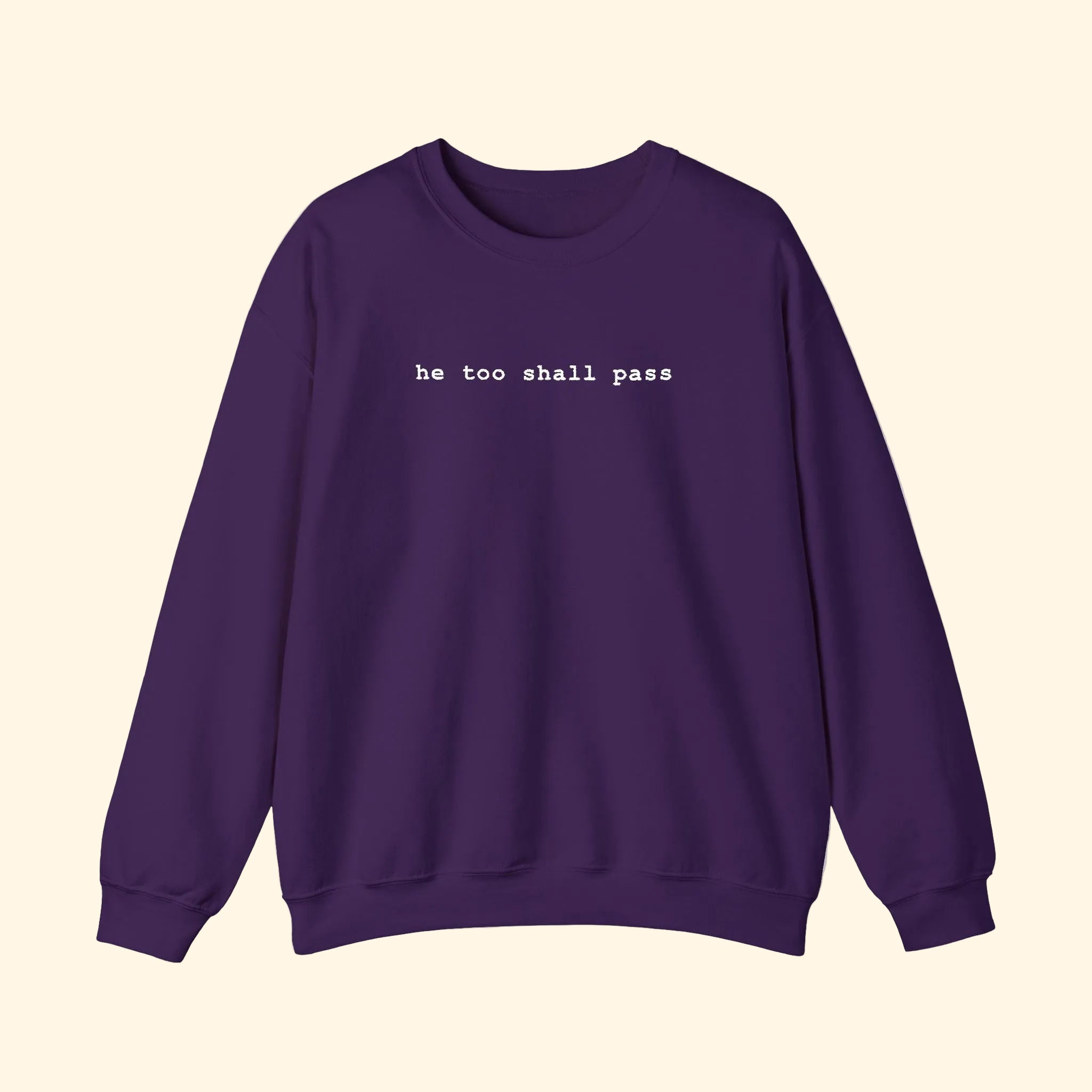 He Too Shall Pass Embroidered Sweatshirt