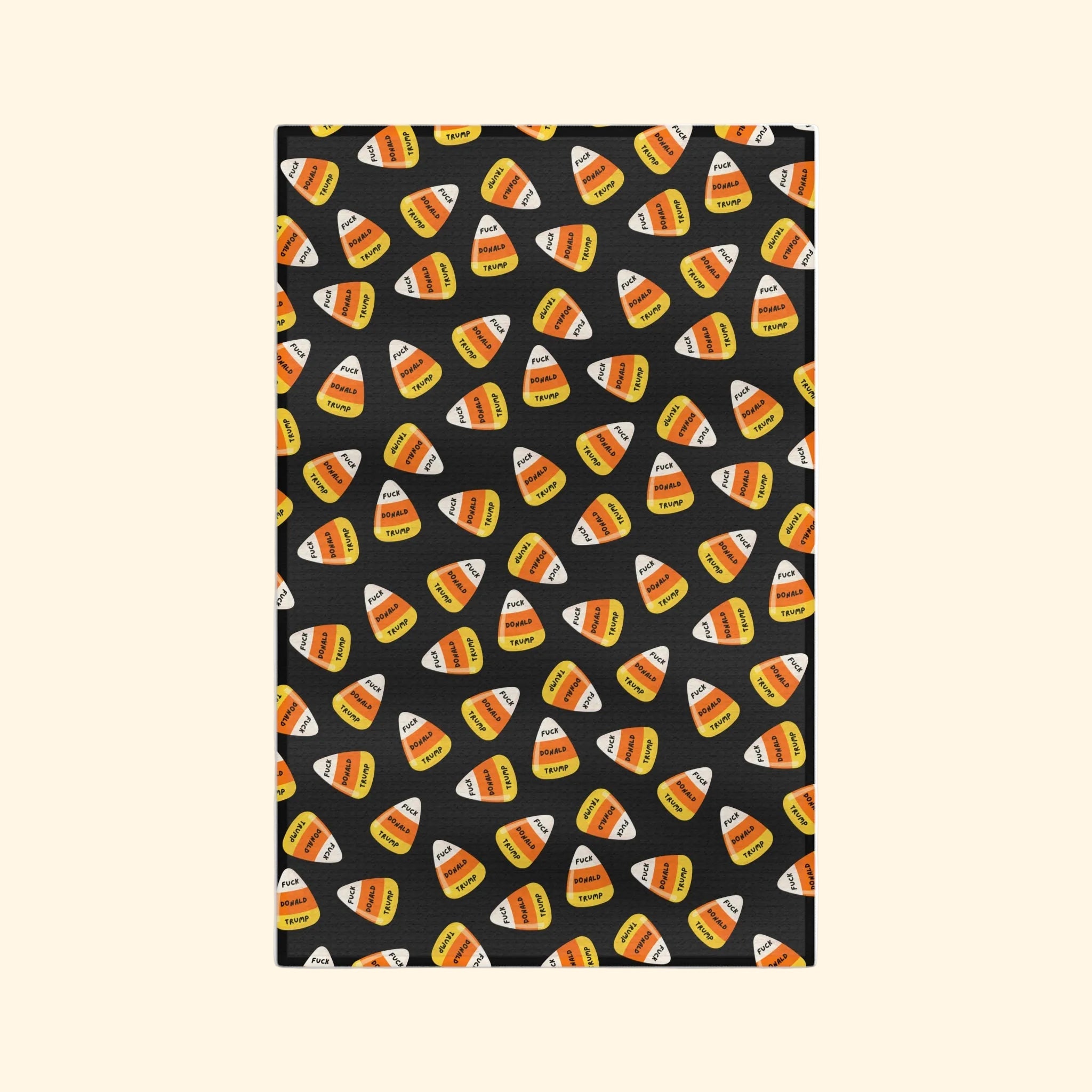 F*ck Trump Candy Corn Waffle Weave Kitchen Towel
