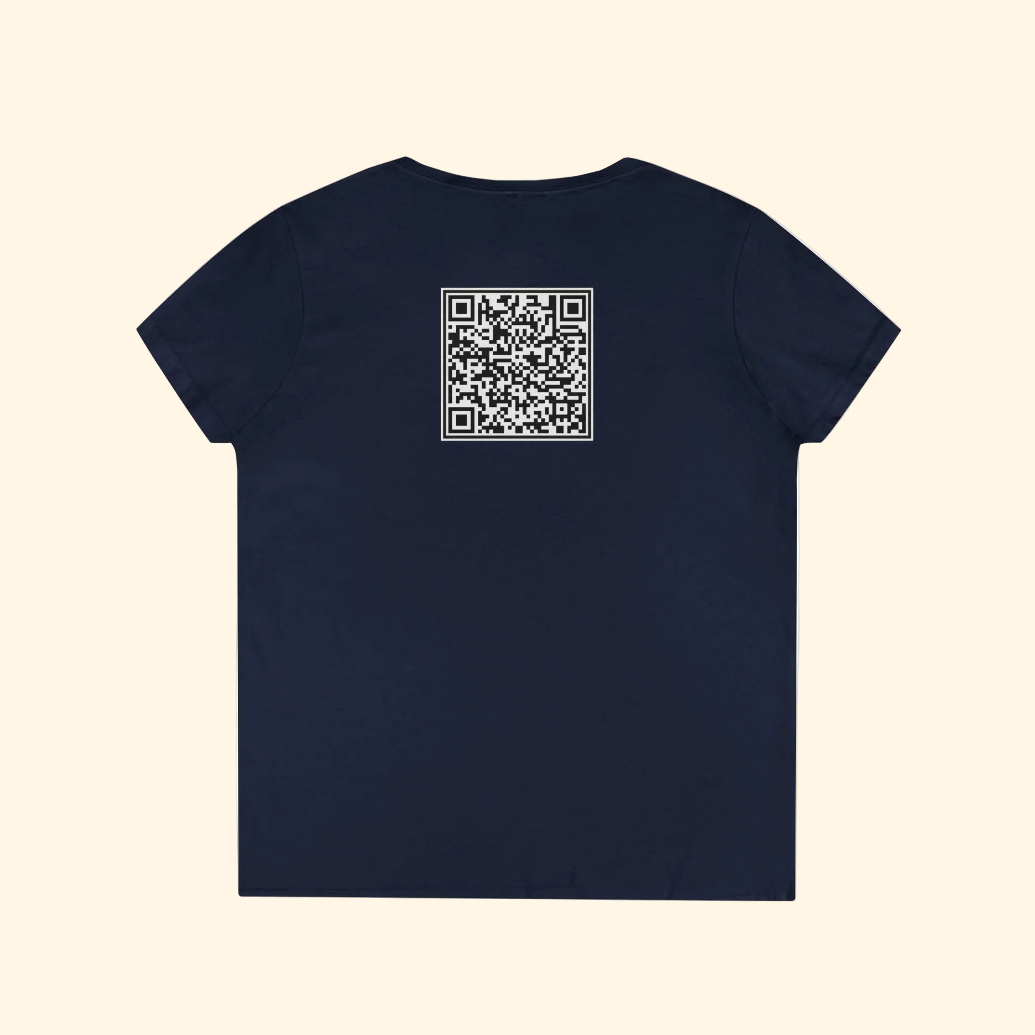 F*ck Trump QR Code Women's V-Neck T-Shirt
