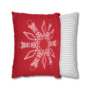 F*ck Trump Winter Snowflake Accent Pillow Cover