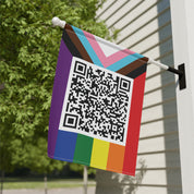 F*ck Trump QR Code Rainbow Pride Flag