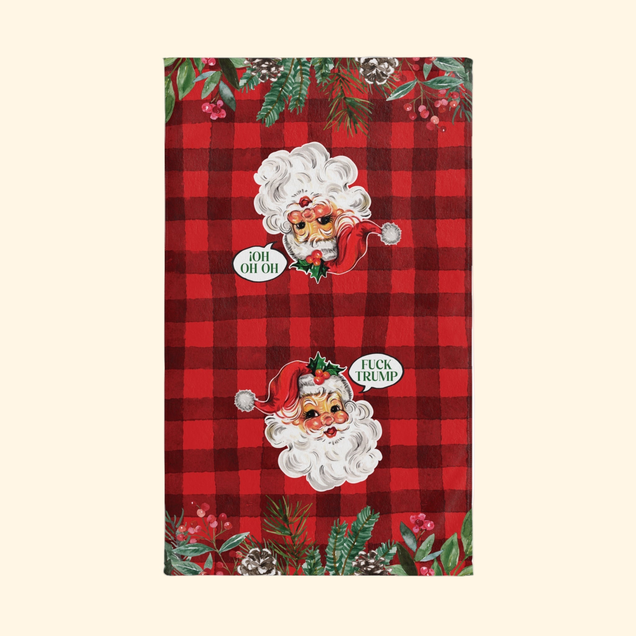 Reversible F*ck Trump Santa Hand Towel