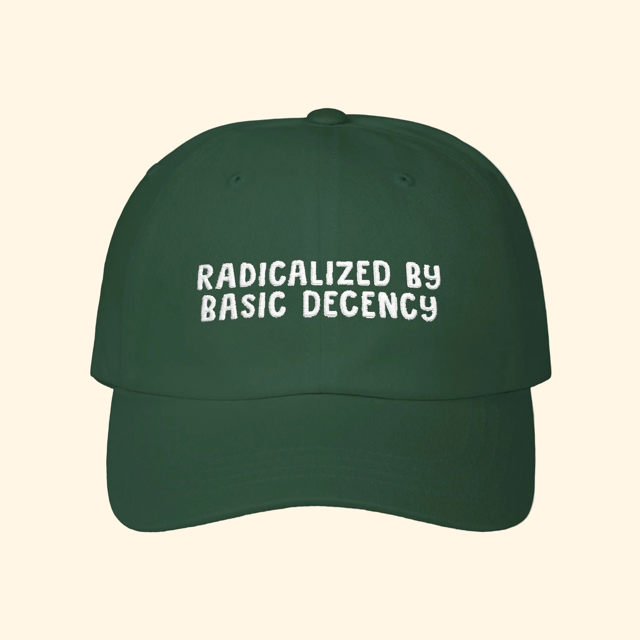 Radicalized by Basic Decency Baseball Hat
