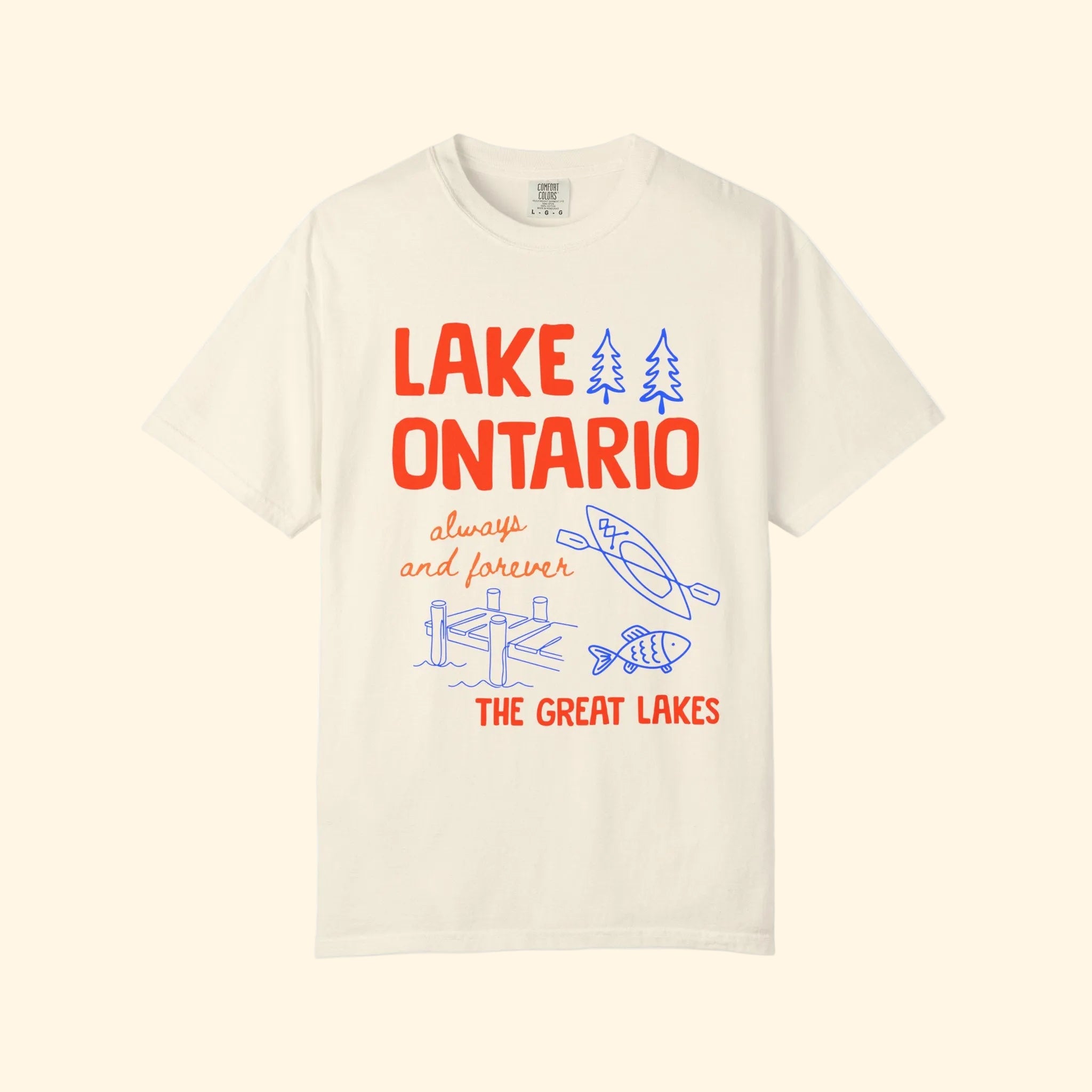 Lake Ontario Always and Forever Doodle T-Shirt