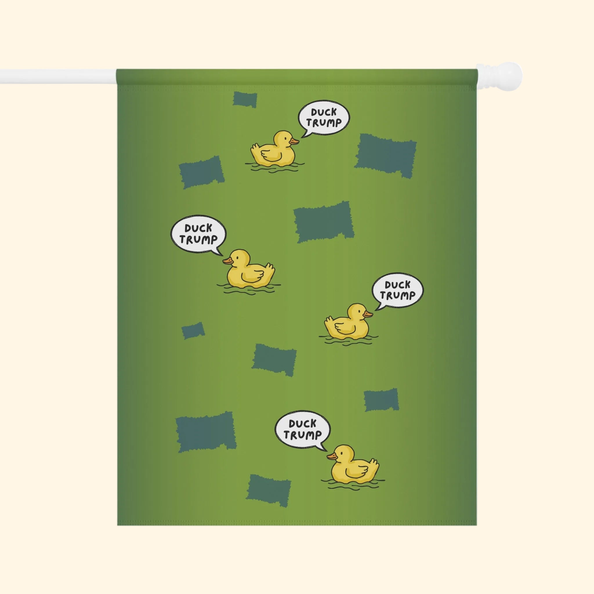 Reflecting Pool Duck Trump Garden Flag