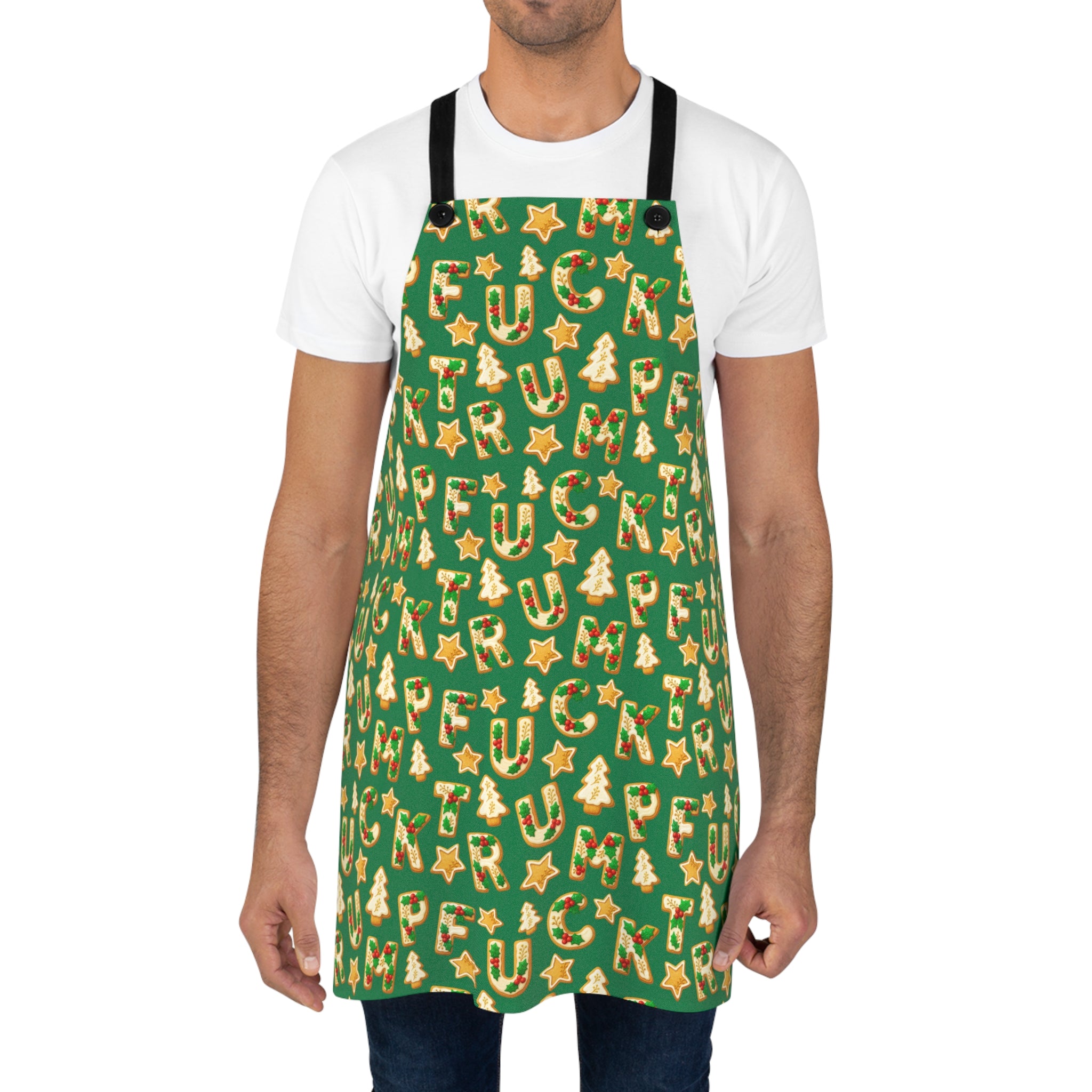 Subtle F*ck Trump Christmas Cookie Apron