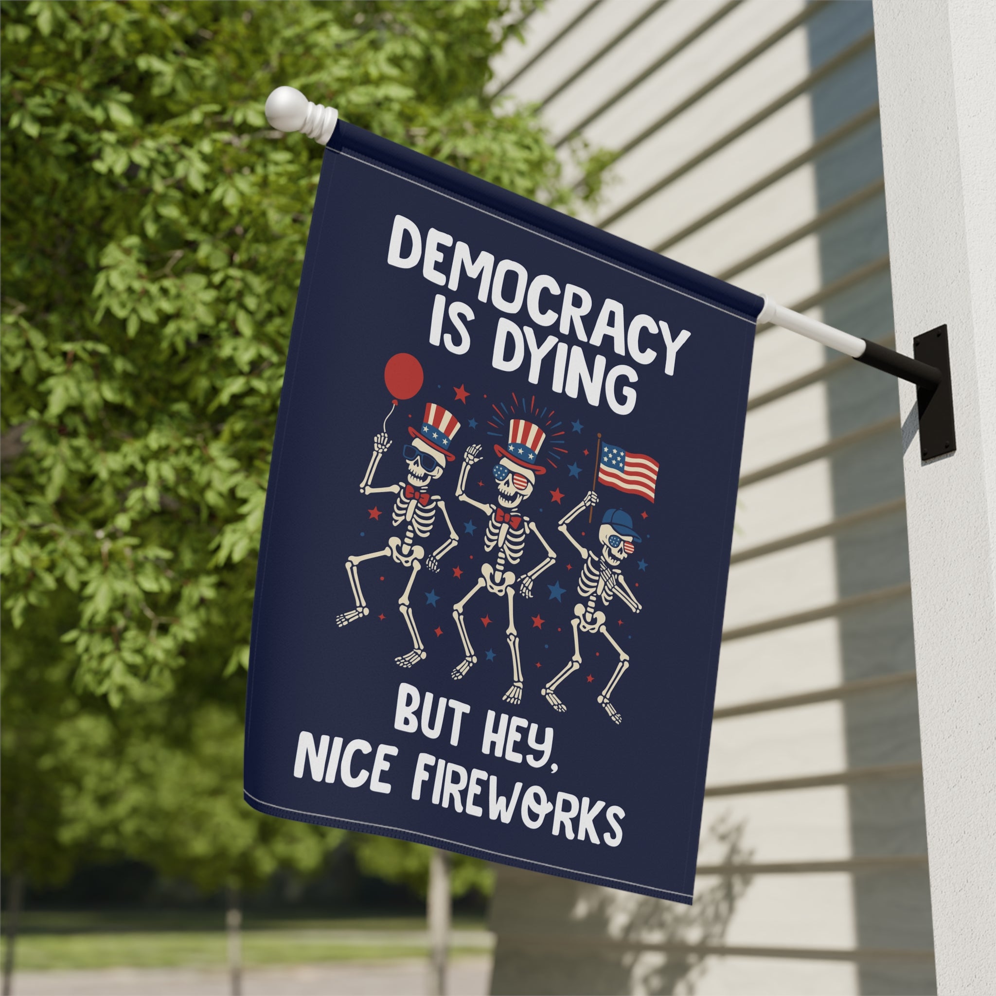 Democracy is Dying But Hey, Nice Fireworks Flag