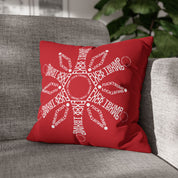 F*ck Trump Winter Snowflake Accent Pillow Cover