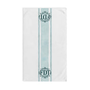 Blue FDT Monogrammed Hand Towel