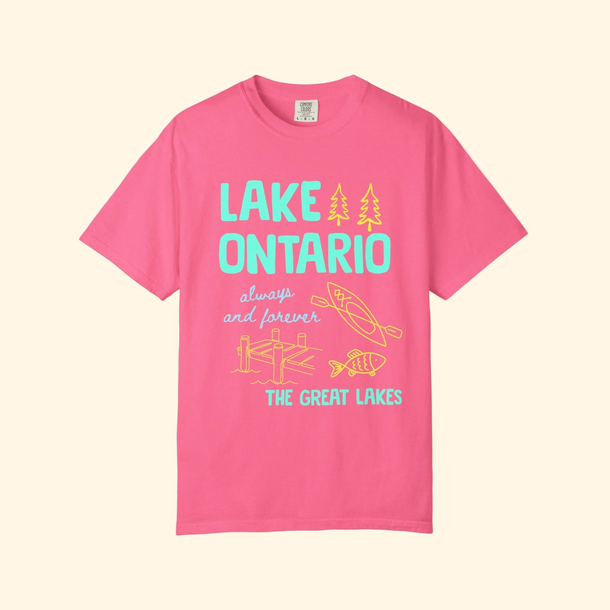Lake Ontario Always and Forever Doodle T-Shirt