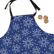 Subtle F*ck Trump Blue Winter Snowflakes Cooking Apron