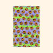 F*ck Trump Jack-O-Lantern Slime Waffle Weave Kitchen Towel