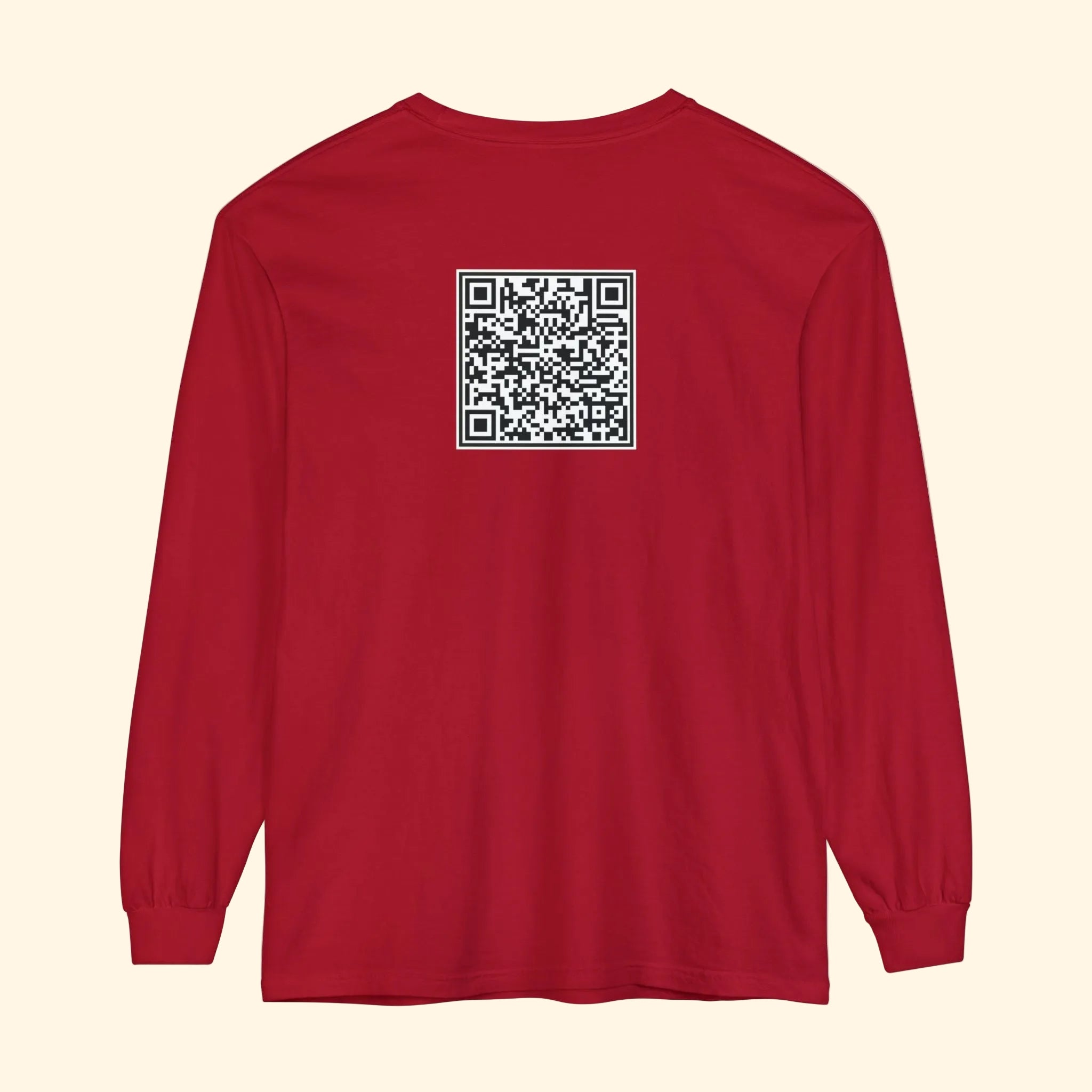 F*ck Trump QR Code Long Sleeve T-Shirt