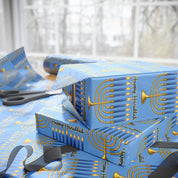 Subtle F*ck Trump Hanukkah Menorah Wrapping Paper
