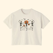 One Day He'll Be Dead Skeleton Boxy Crop T-Shirt