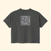 F*ck Trump QR Code Boxy Cropped T-Shirt