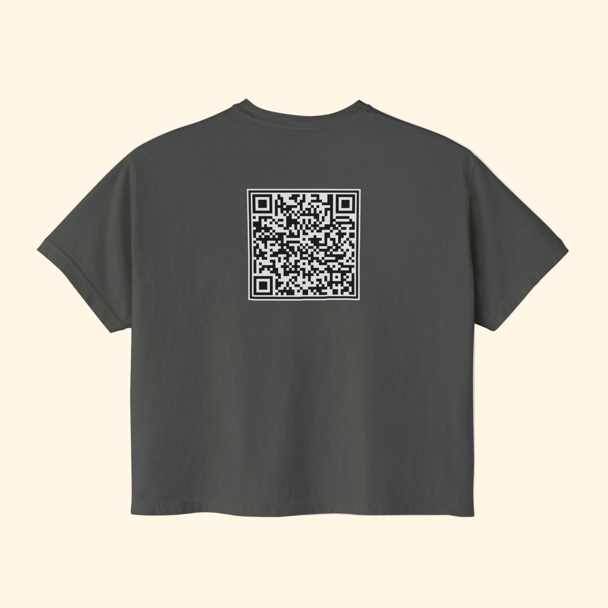 F*ck Trump QR Code Boxy Cropped T-Shirt