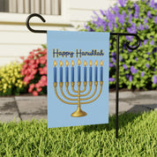 Subtle F*ck Trump Hanukkah Menorah Garden Flag