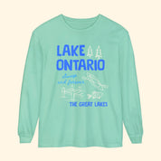 Lake Ontario Always and Forever Doodle Long Sleeve Shirt