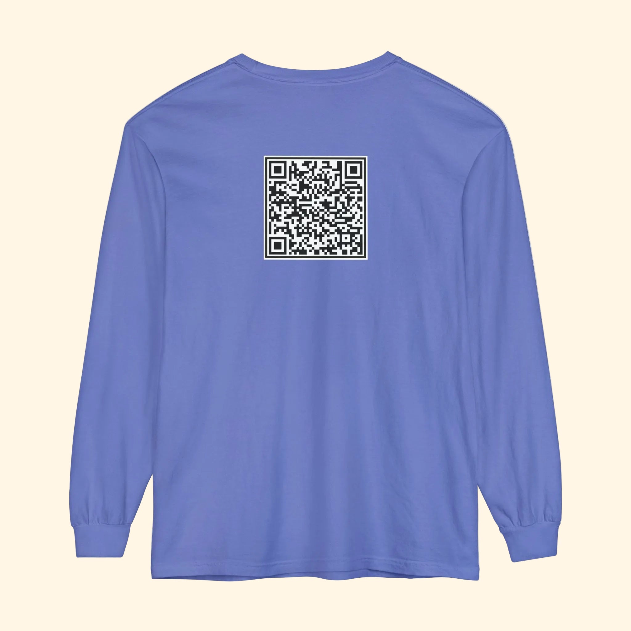 F*ck Trump QR Code Long Sleeve T-Shirt