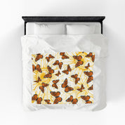 F*ck Trump No Orange Monarchs Butterfly Velveteen Plush Blanket