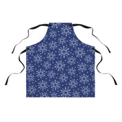 Subtle F*ck Trump Blue Winter Snowflakes Cooking Apron