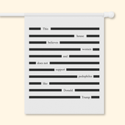 Redacted Epstein Files Flag