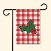 Subtle FDT Christmas Holly Garden Flag