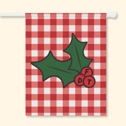 Subtle FDT Christmas Holly Garden Flag