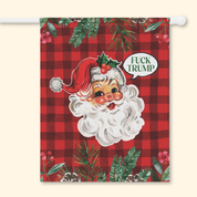 F*ck Trump Santa Christmas Garden Flag
