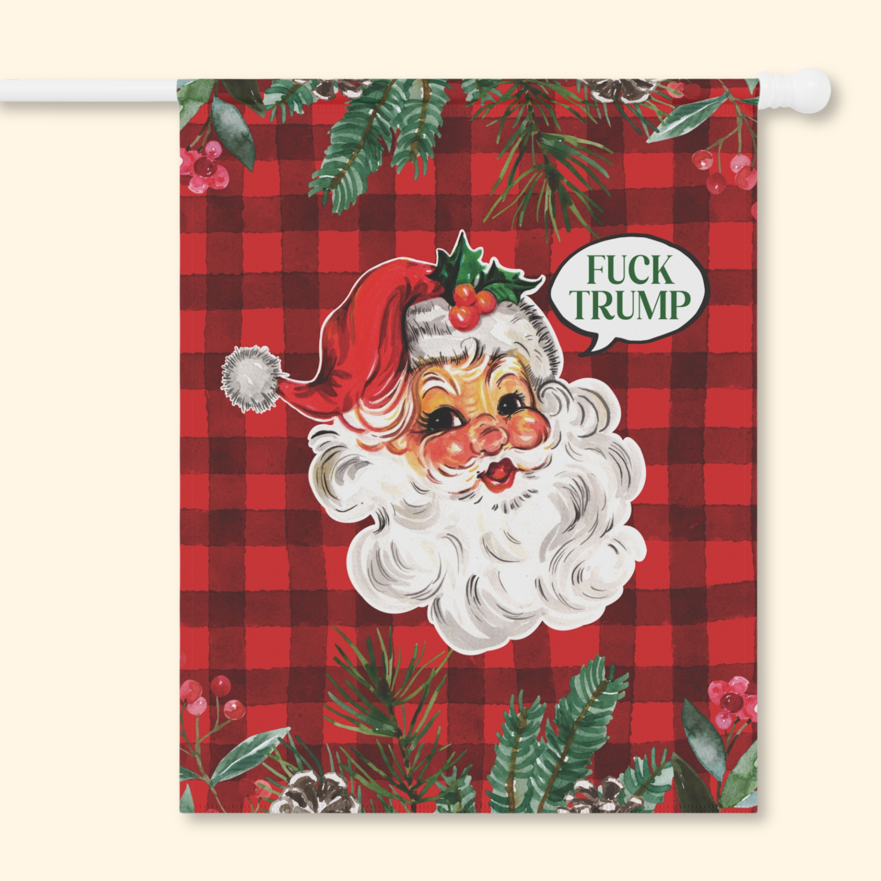 F*ck Trump Santa Christmas Garden Flag