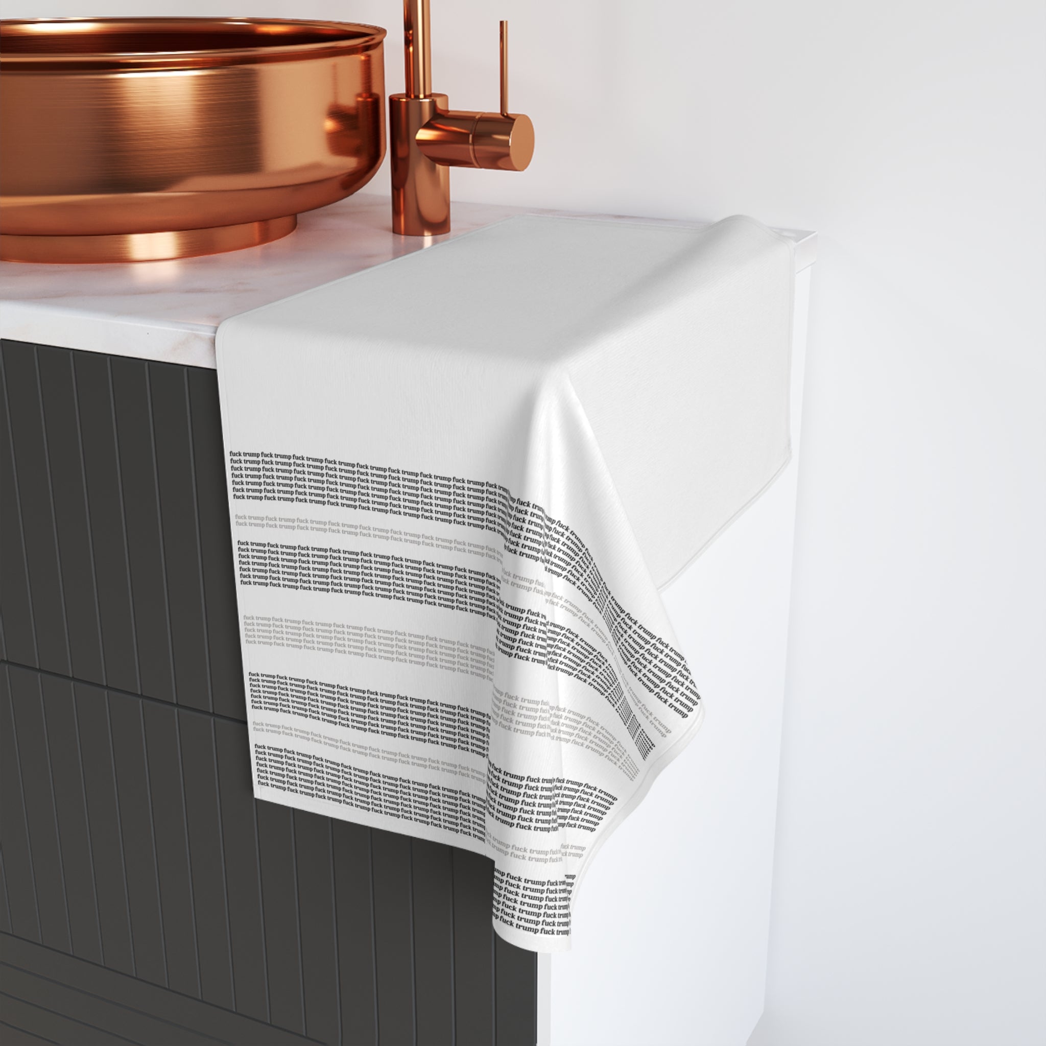 Minimalist F*ck Trump Hand Towel