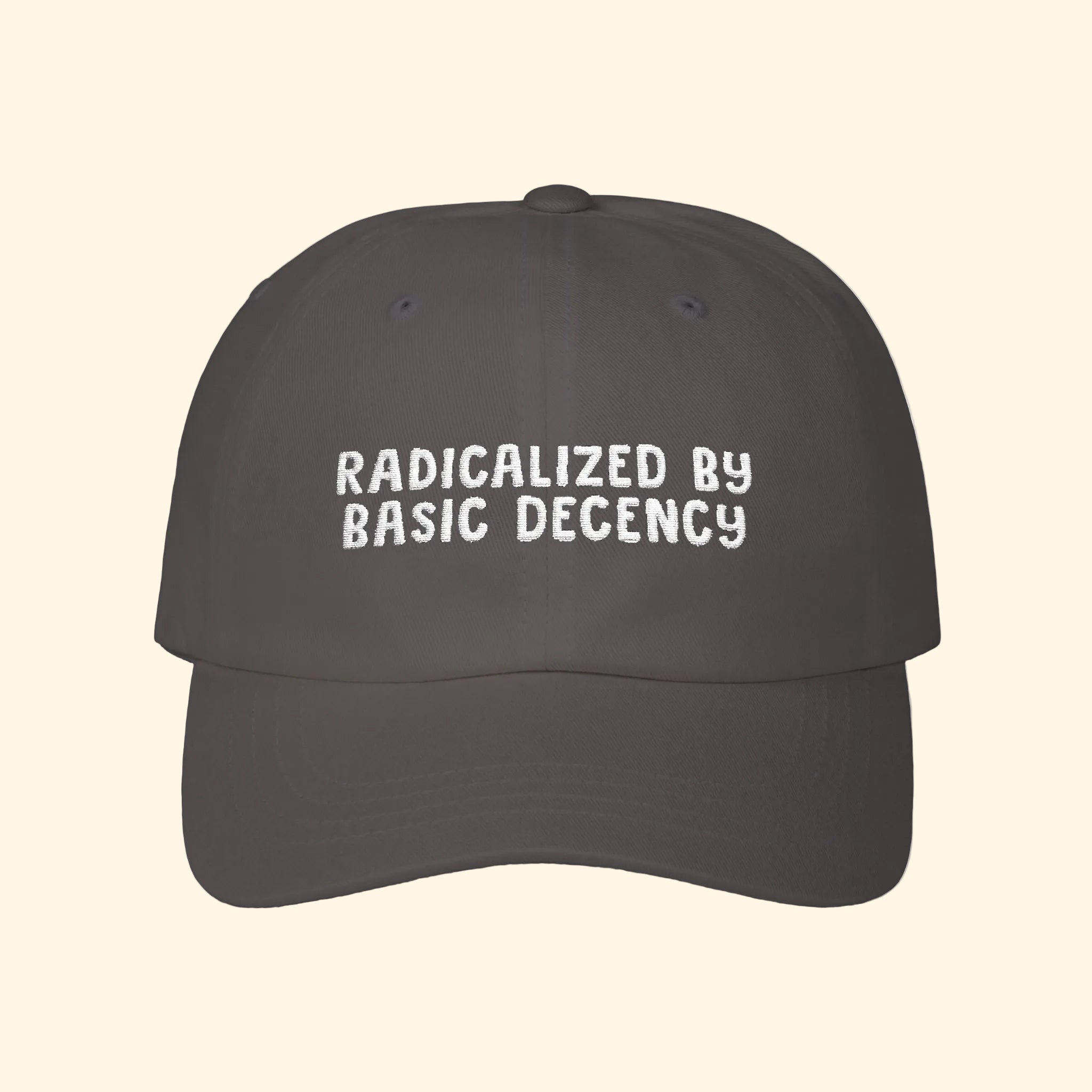 Radicalized by Basic Decency Baseball Hat