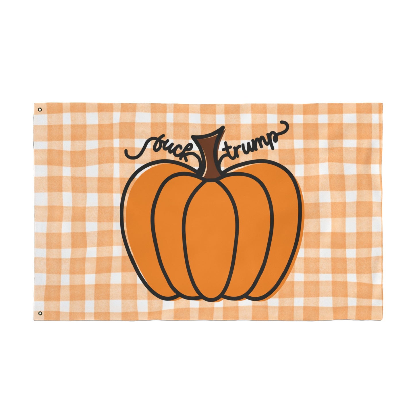 F*ck Trump Autumn Pumpkin Full-Sized Flag