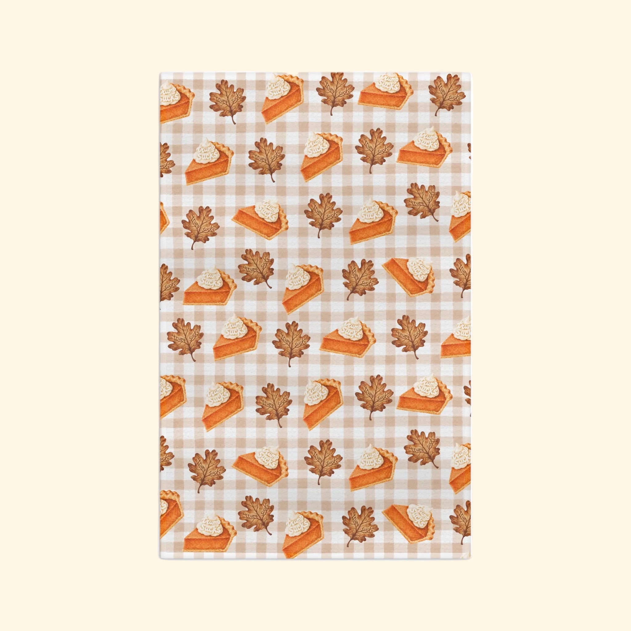 Trump Sucks Pumpkin Pie Waffle Weave Kitchen Towel