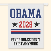 Obama 2028 Political Campaign Satire Flag