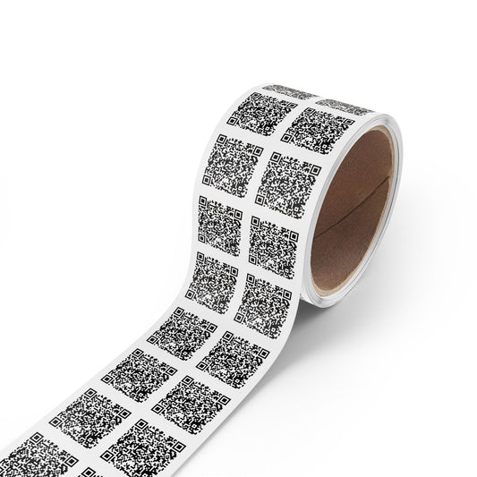 Trump and Epstein Besties QR Code Sticker Rolls