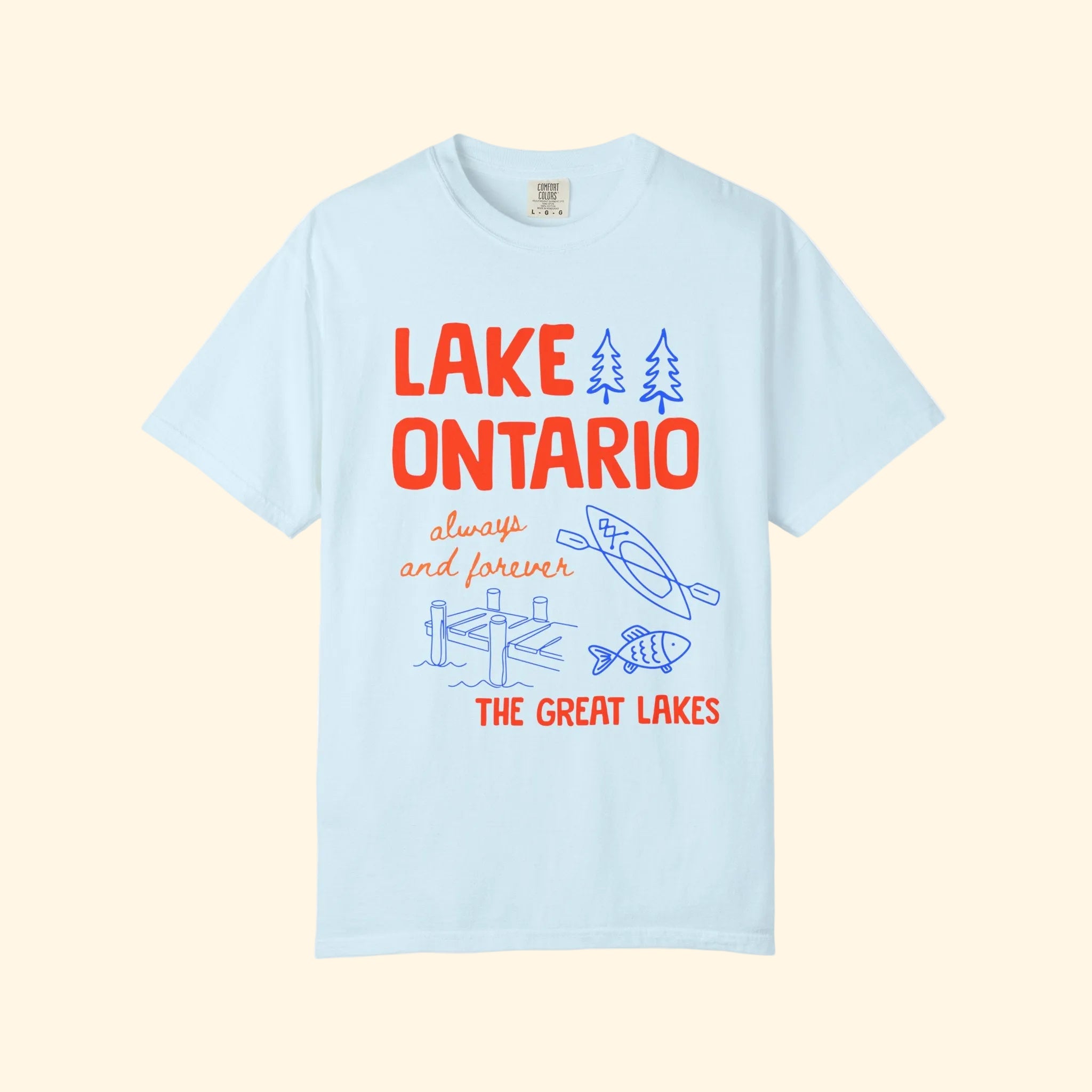 Lake Ontario Always and Forever Doodle T-Shirt