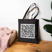 F*ck Trump QR Code Canvas Tote Bag