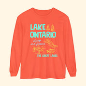 Lake Ontario Always and Forever Doodle Long Sleeve Shirt