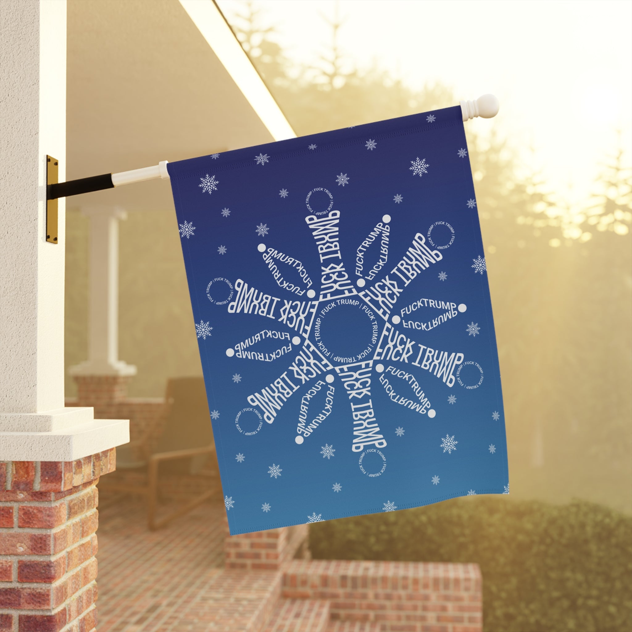 Subtle F*ck Trump Snowflake Garden Flag