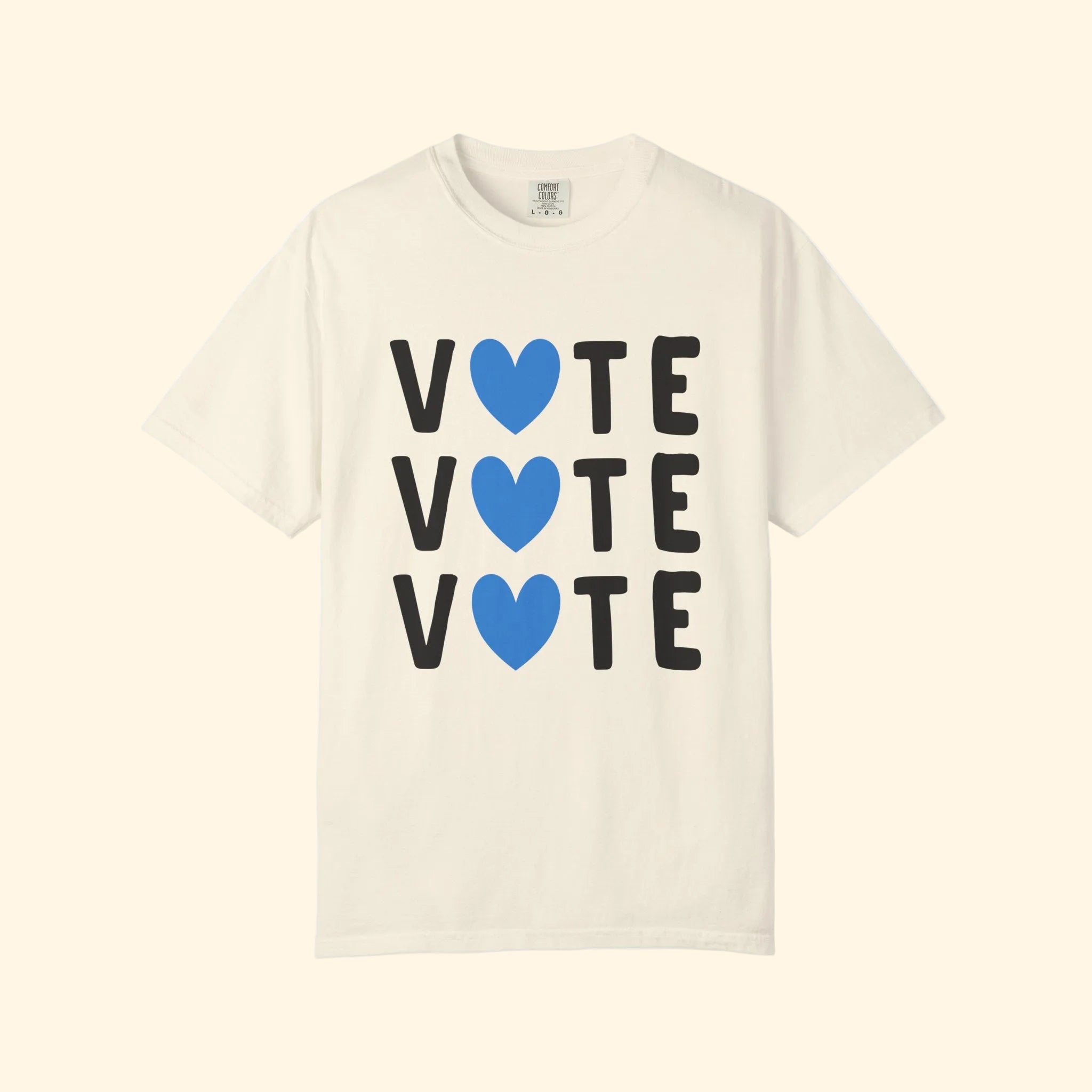 Tri Vote Blue Heart T-Shirt