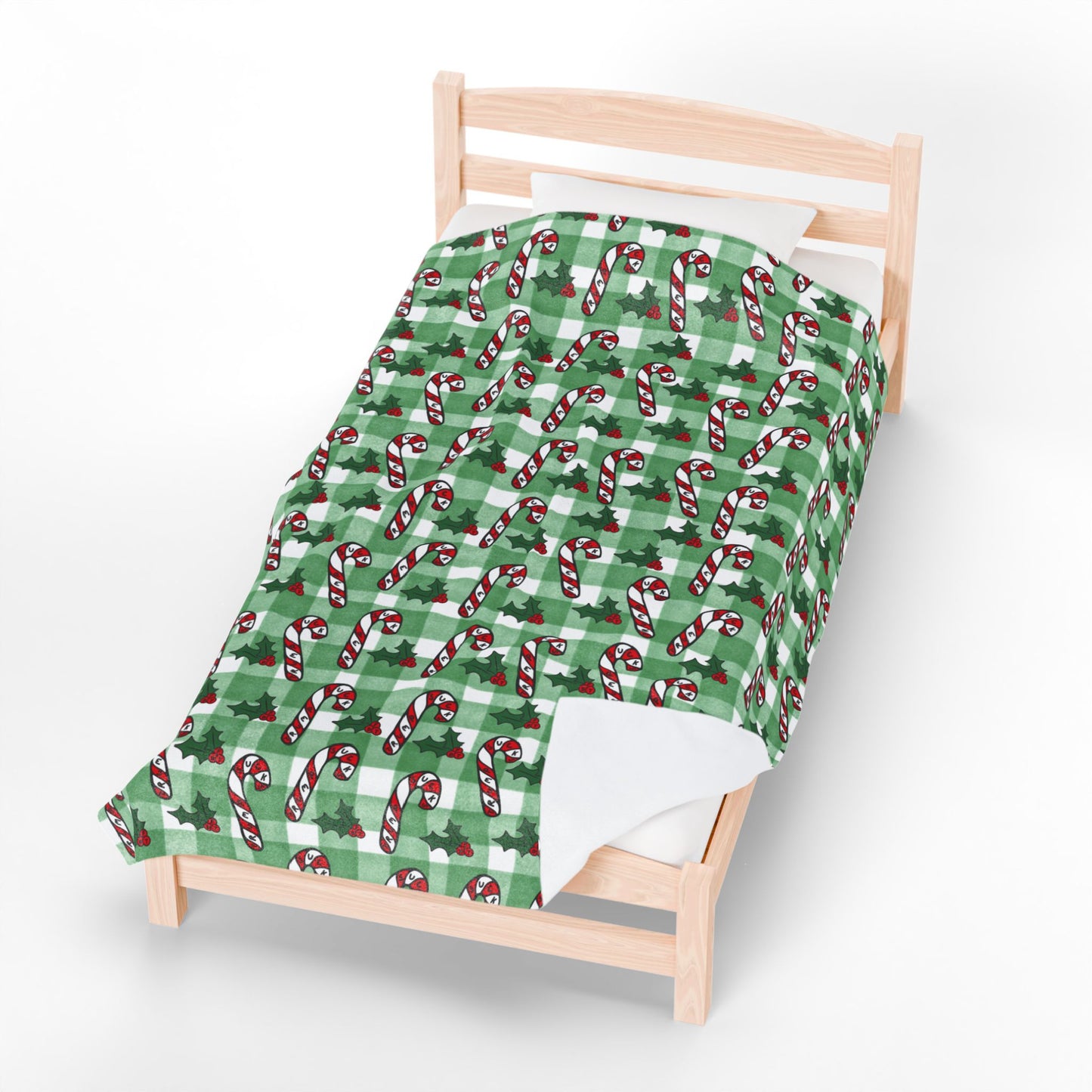 Subtle Trump Suck Candy Canes Velveteen Plush Blanket