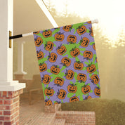 Subtle F*ck Trump Jack-O-Lantern Slime Garden Flag