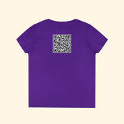 F*ck Trump QR Code Women's V-Neck T-Shirt