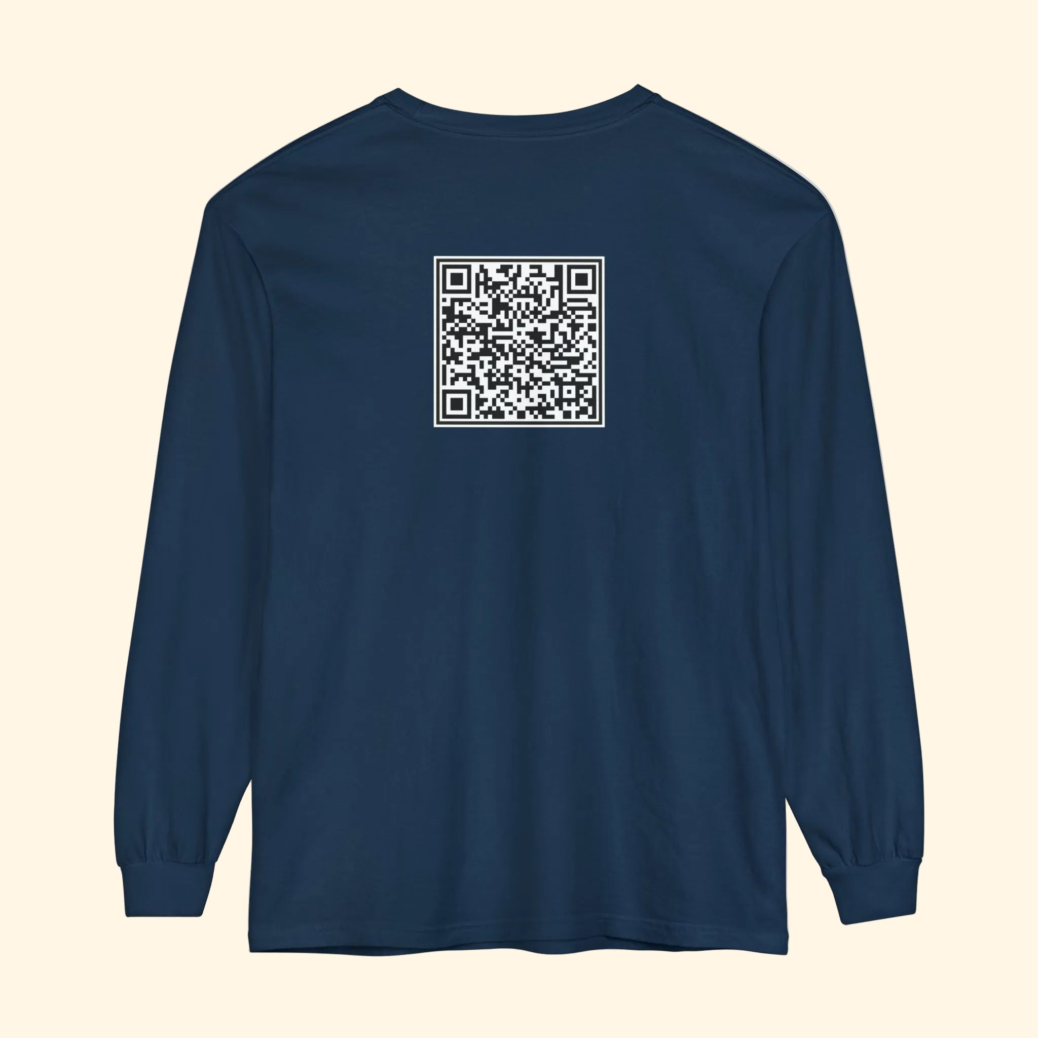 F*ck Trump QR Code Long Sleeve T-Shirt